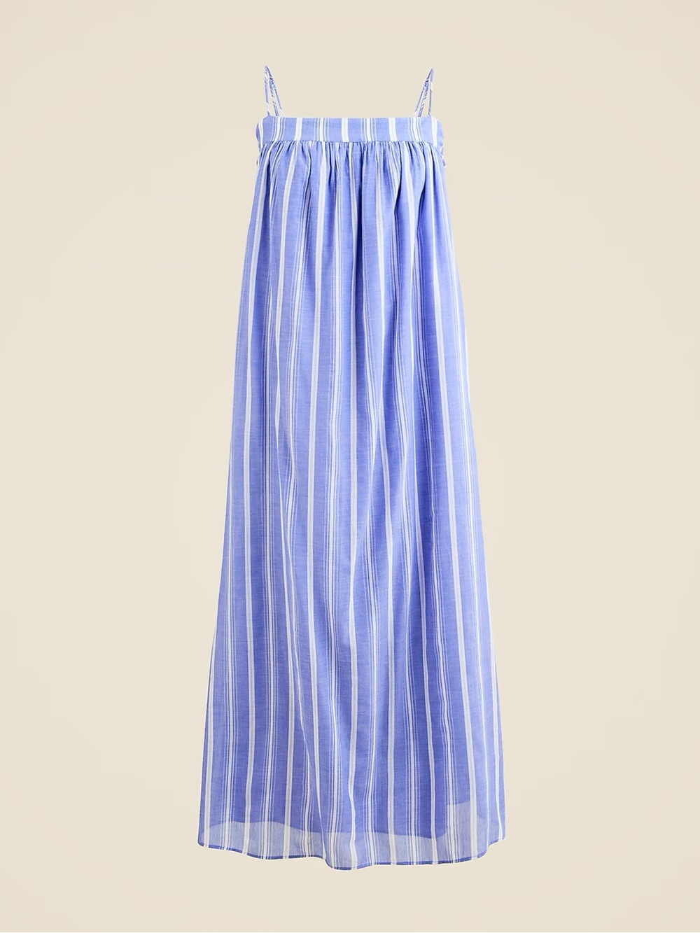 J. CREW - Floaty midi dress in striped cotton voile, size XS